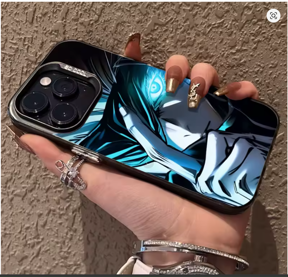 Case Anime Jujutsu Satoru Gojo P/ Iphone 11 12 13 14 15 16 17 Pro Max Air X Xr