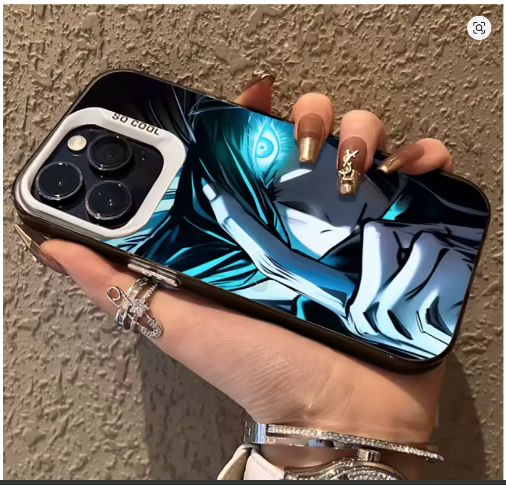 Case Anime Jujutsu Satoru Gojo P/ Iphone 11 12 13 14 15 16 17 Pro Max Air X Xr