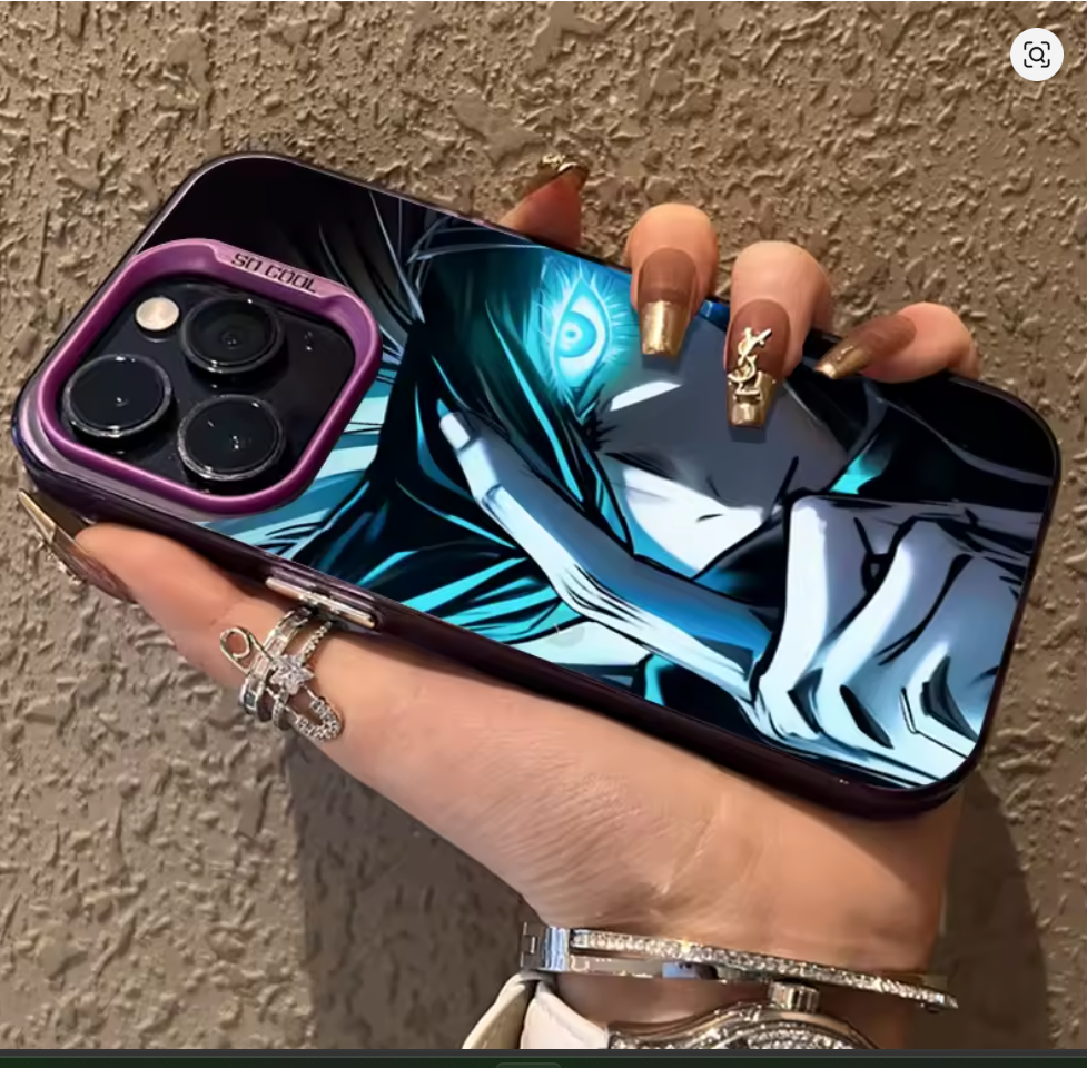 Case Anime Jujutsu Satoru Gojo P/ Iphone 11 12 13 14 15 16 17 Pro Max Air X Xr