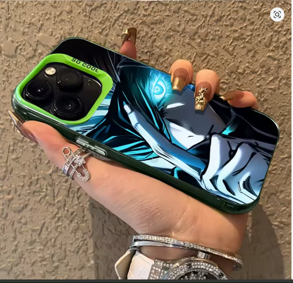 Case Anime Jujutsu Satoru Gojo P/ Iphone 11 12 13 14 15 16 17 Pro Max Air X Xr