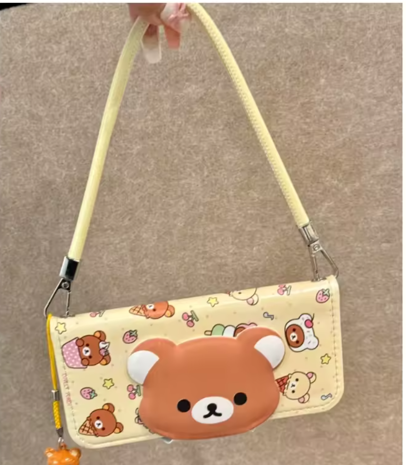 Case Anime Rilakkuma Fofa de Couro P Iphone 12 13 14 15 16 17