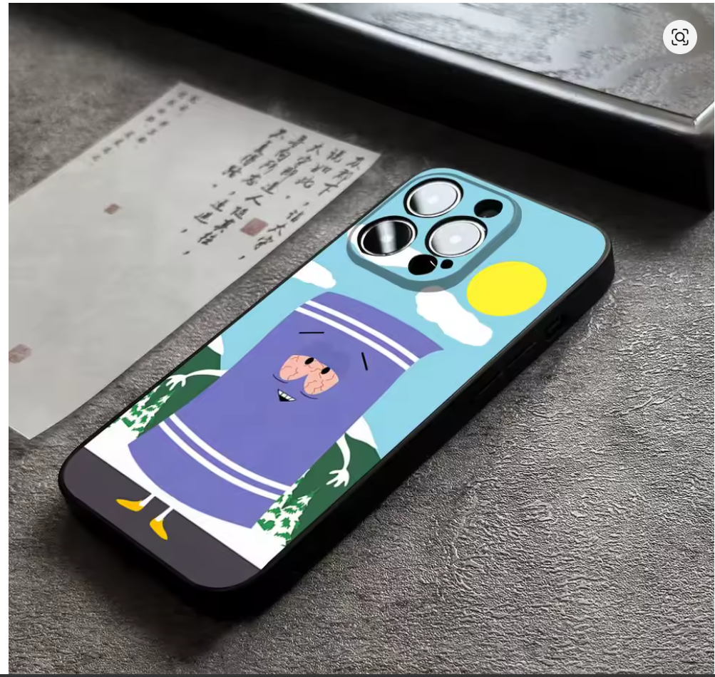 Capa Anime South Park Toalhinha Iphone  11 12 13 14 15 16 17 Xr Xs Max