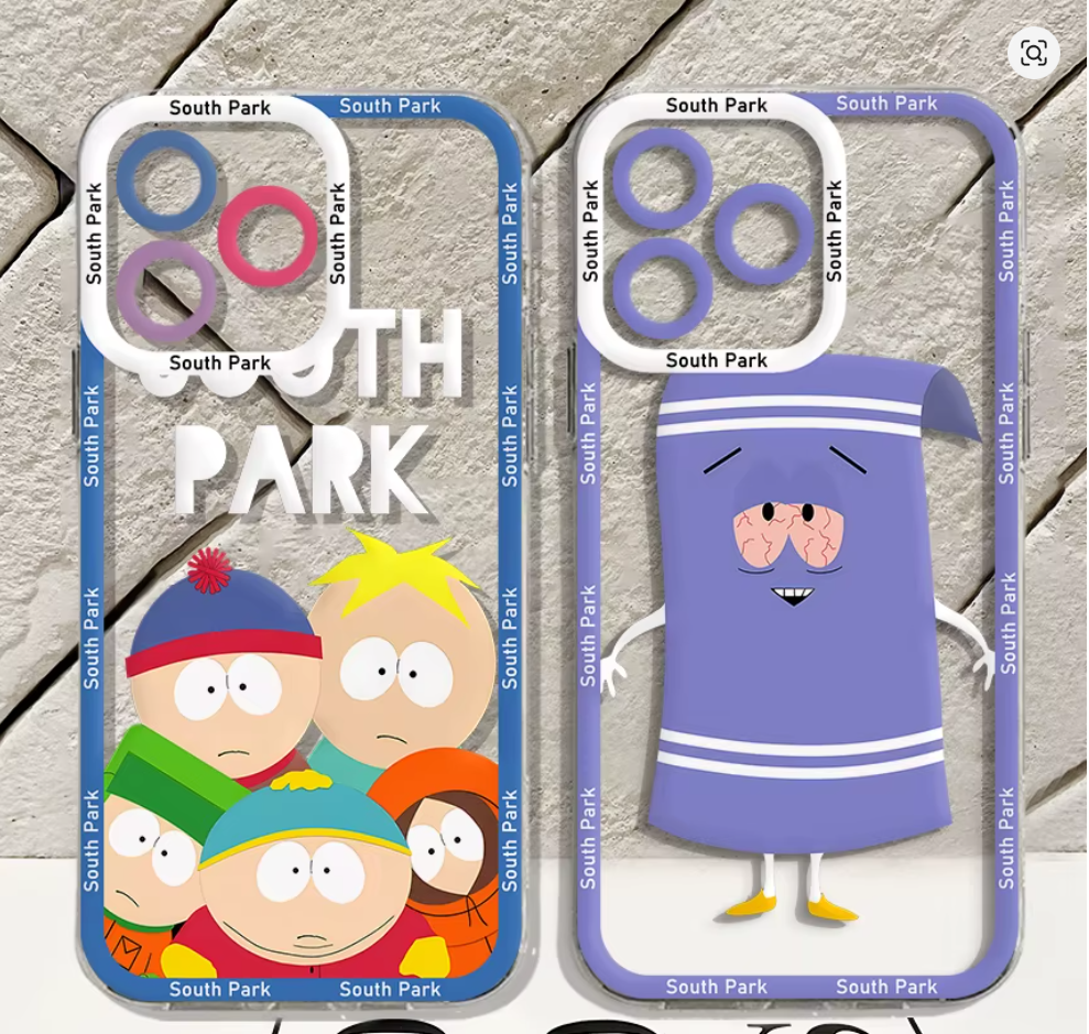 Capa Anime South Park Transparente Colorida Iphone 11 12 13 14 15 16 Xs Max Xr