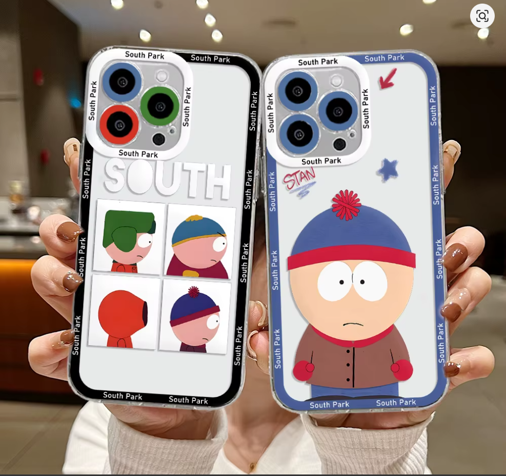 Capa Anime South Park Transparente Colorida Iphone 11 12 13 14 15 16 Xs Max Xr