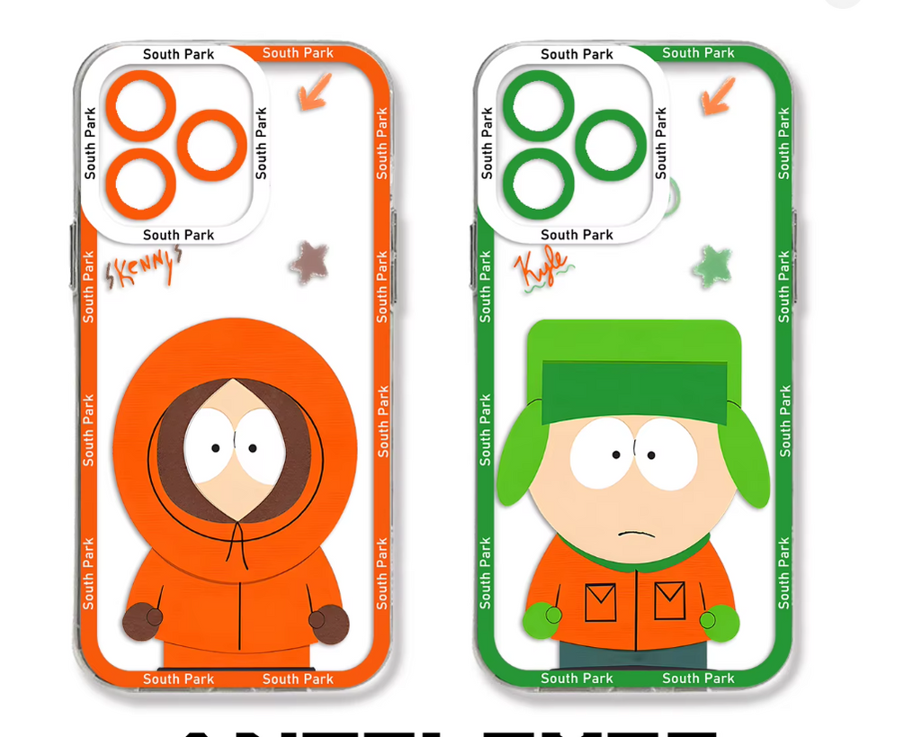Capa Anime South Park Transparente Colorida Iphone 11 12 13 14 15 16 Xs Max Xr