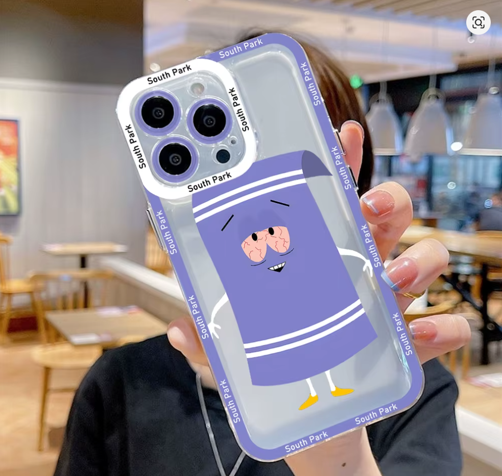 Capa Anime South Park Transparente Colorida Iphone 11 12 13 14 15 16 Xs Max Xr