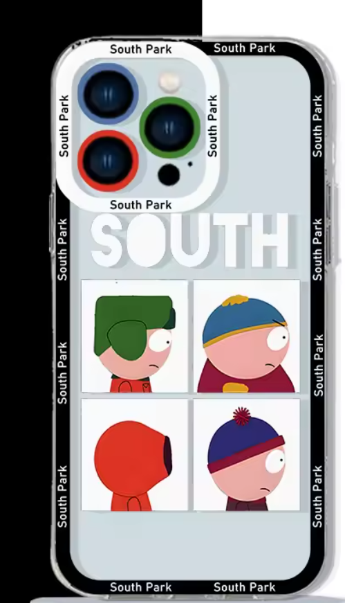 Capa Anime South Park Transparente Colorida Iphone 11 12 13 14 15 16 Xs Max Xr