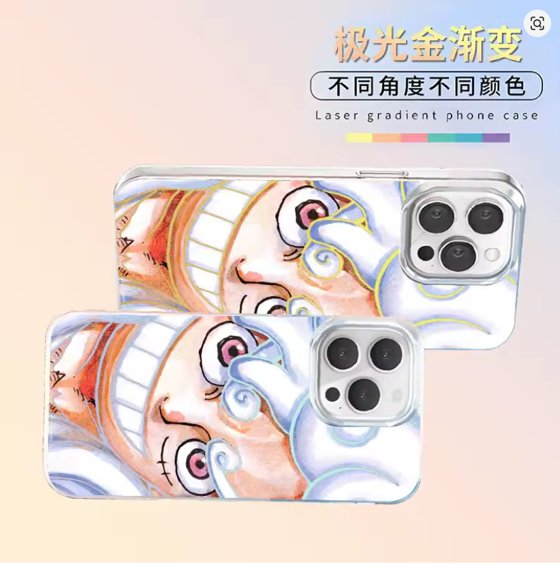 Case Anime One Piece Nika – iPhone 11 ao 18 | Pro, Max, Plus