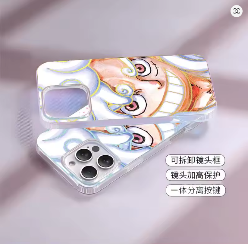 Case Anime One Piece Nika – iPhone 11 ao 18 | Pro, Max, Plus