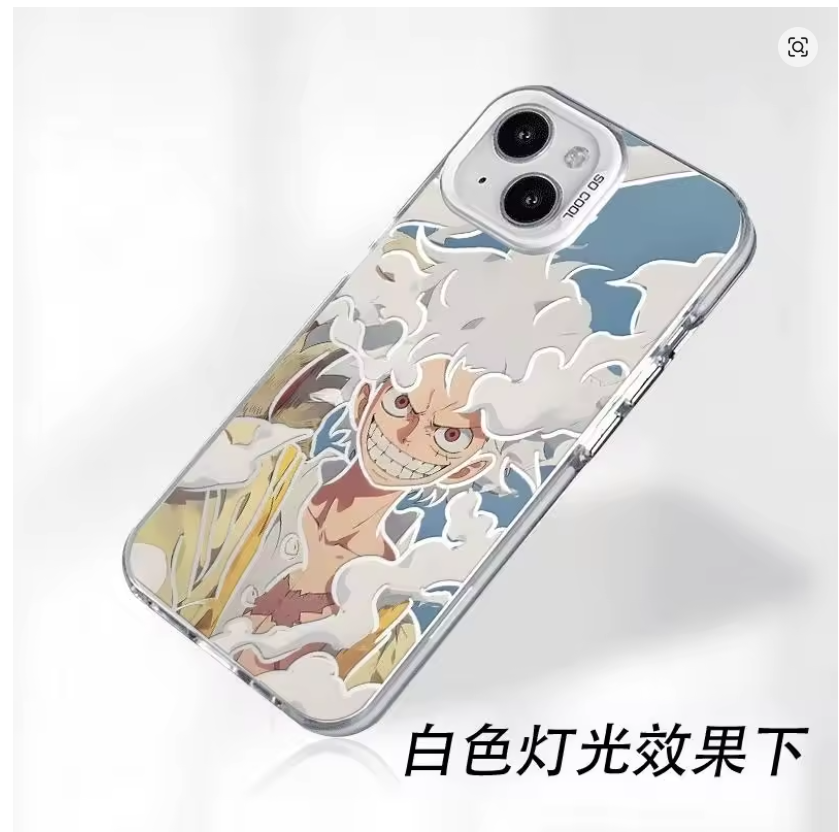 Case Anime 3D Luffy Nika – iPhone 11 ao 17 | Pro, Max, Plus