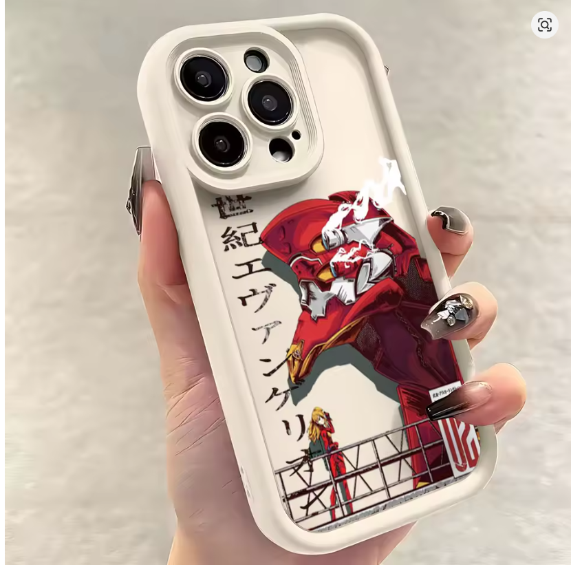 Case Anime Neon Genesis E-Evangelion iPhone 11 12 13 14 15 16 Mini Pro Max X XR