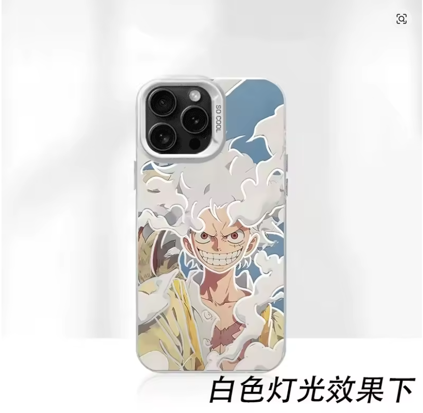 Case Anime 3D Luffy Nika – iPhone 11 ao 17 | Pro, Max, Plus