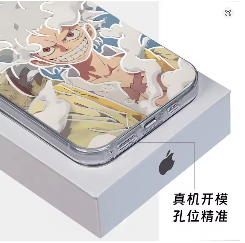 Case Anime 3D Luffy Nika – iPhone 11 ao 17 | Pro, Max, Plus