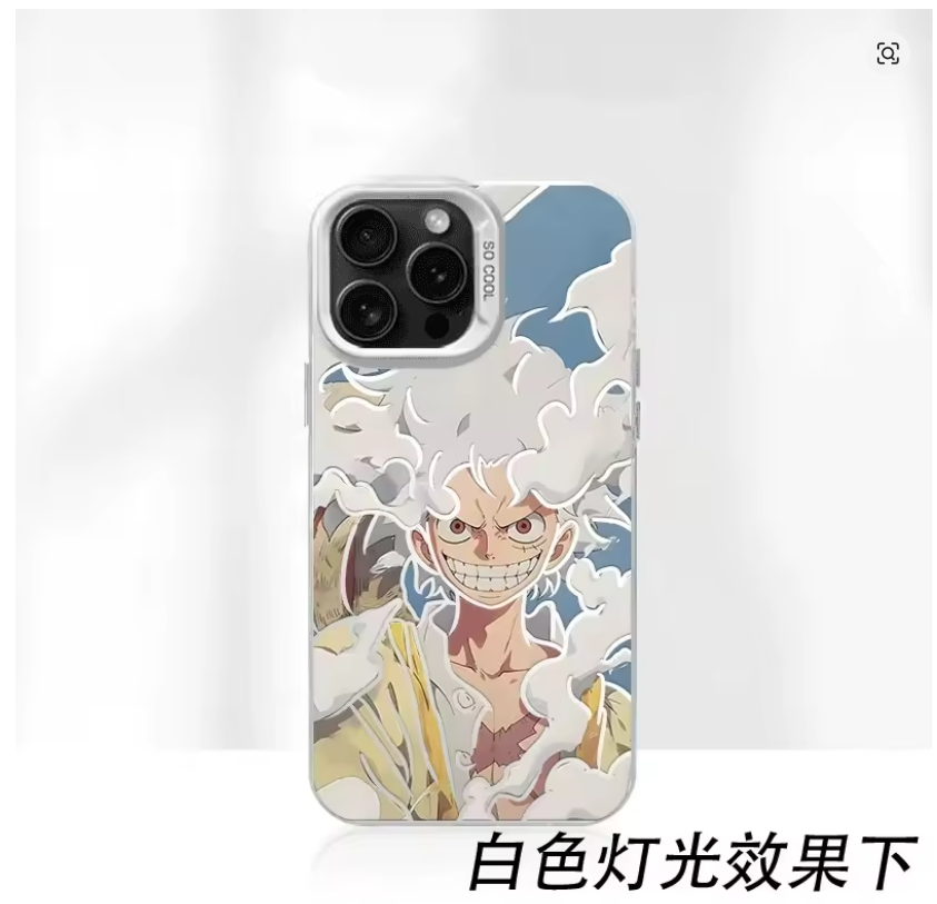 Case Anime 3D Luffy Nika – iPhone 11 ao 17 | Pro, Max, Plus