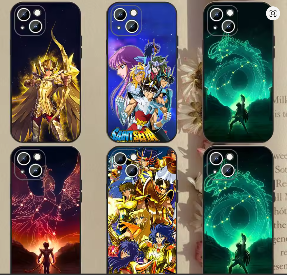 Capa Anime S-Saint Ceya Cavaleiros do Zodiaco Colorida Iphone 11 12 13 14 15 16 17